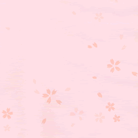 桃色の紙で小さな桜の花びらが散っている