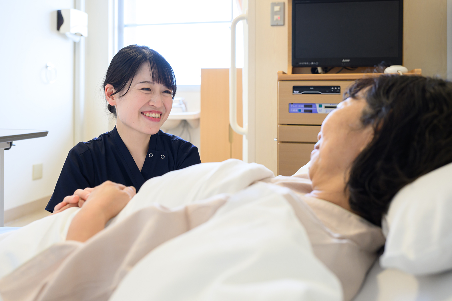 患者さんと看護師の様子