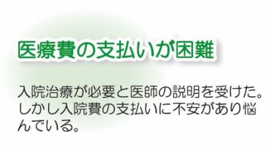 医療費の支払いが困難